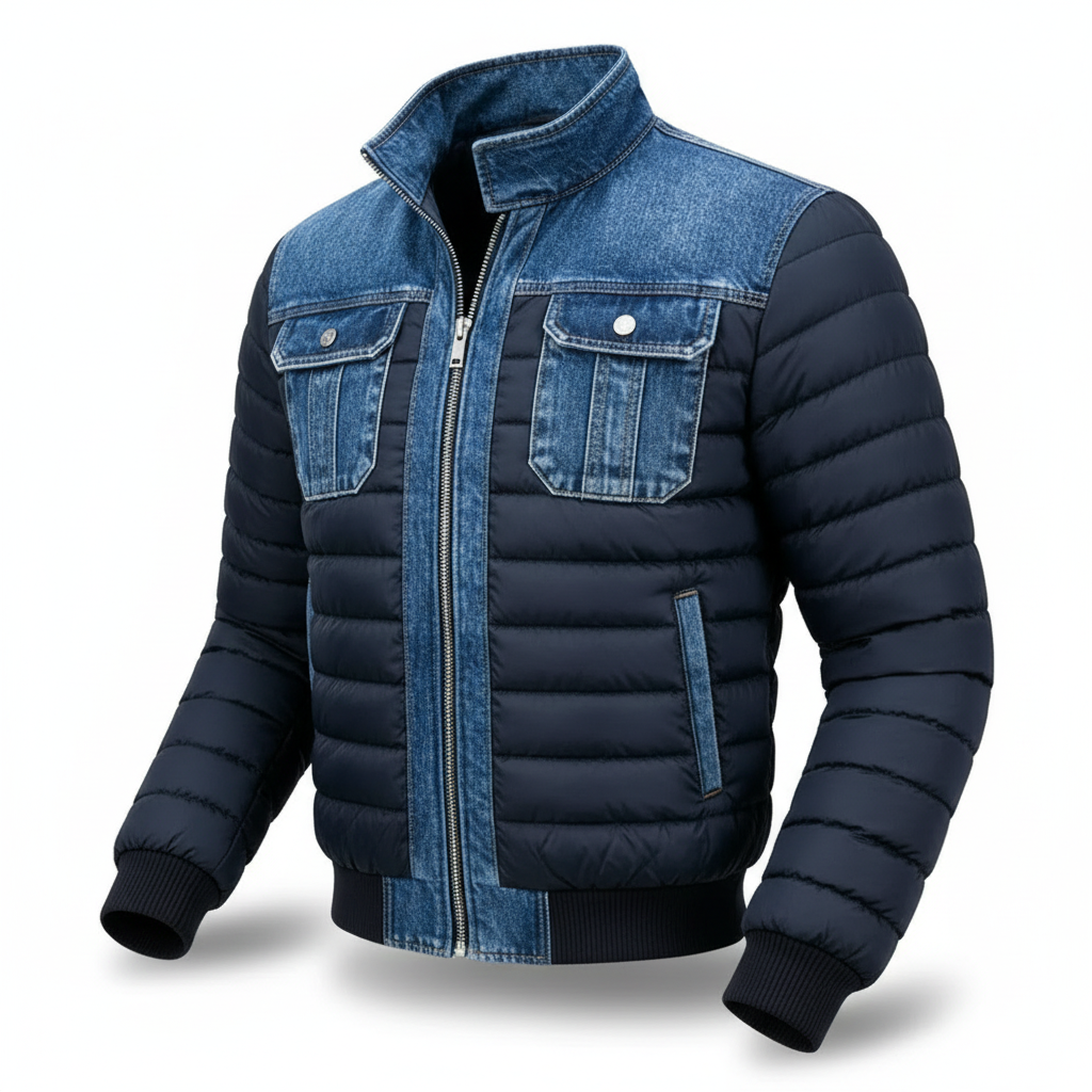 MANSSINO™ | Hybrid Padded Denim Jacket