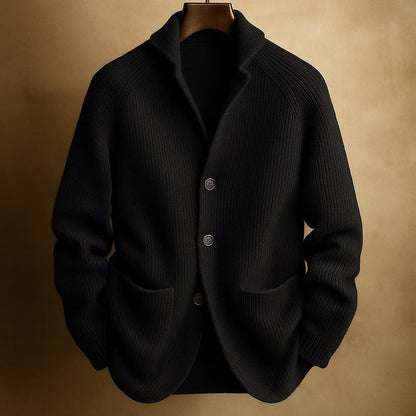 MANSSINO™ | Men's Ribbed Wool Shawl Collar Waistcoat