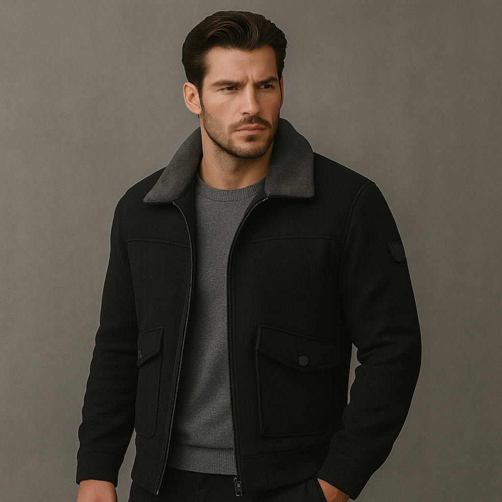 LAURENT MONACO | VESTE POUR HOMME AVEC FAUSSE FOURRURE
