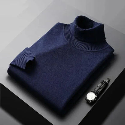 MANSSINO™ | Men's Fine Knit Turtleneck Pullover