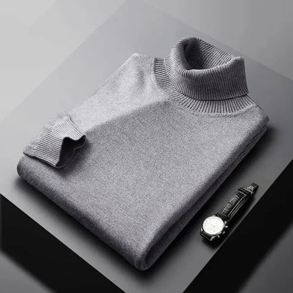 MANSSINO™ | Men's Fine Knit Turtleneck Pullover