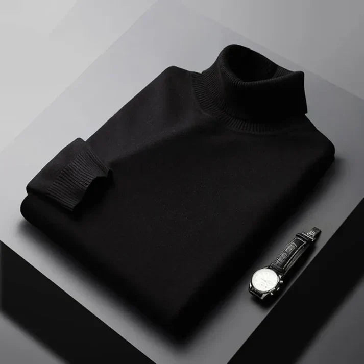 MANSSINO™ | Men's Fine Knit Turtleneck Pullover
