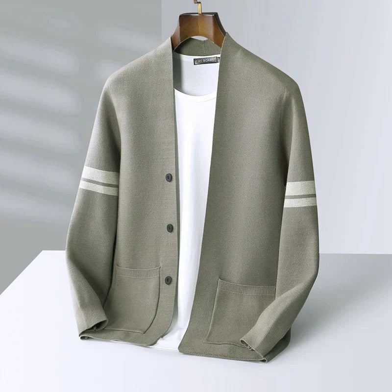 MANSSINO™ | Men's Lightweight Wool Blend Button Cardigan