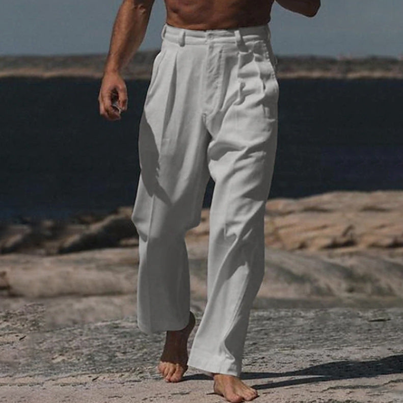 MANSSINO™ | Men's Wide Linen Trousers