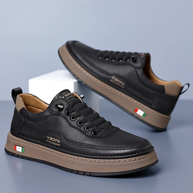 MONVIEL™ | Men's Textured Low-Top Trainers