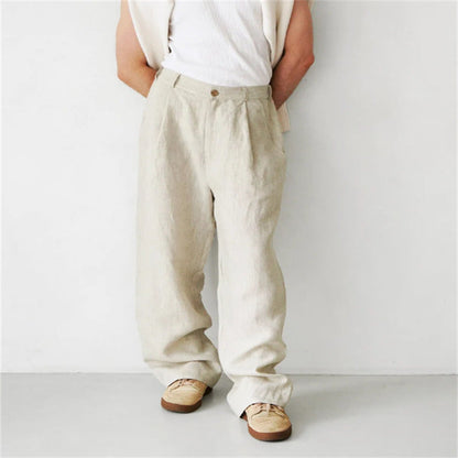 MANSSINO™ | Men's Wide-Leg Linen Trousers