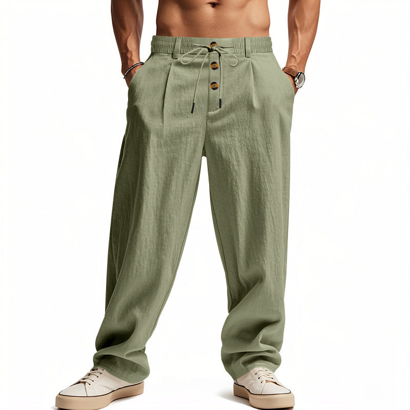 MANSSINO™ | Men's Linen-Blend Drawstring Summer Trousers