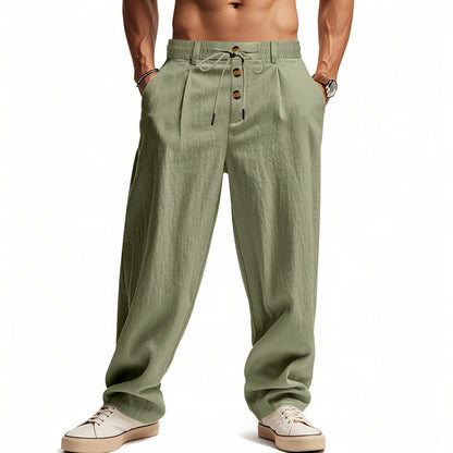 MANSSINO™ | Men's Linen-Blend Drawstring Summer Trousers