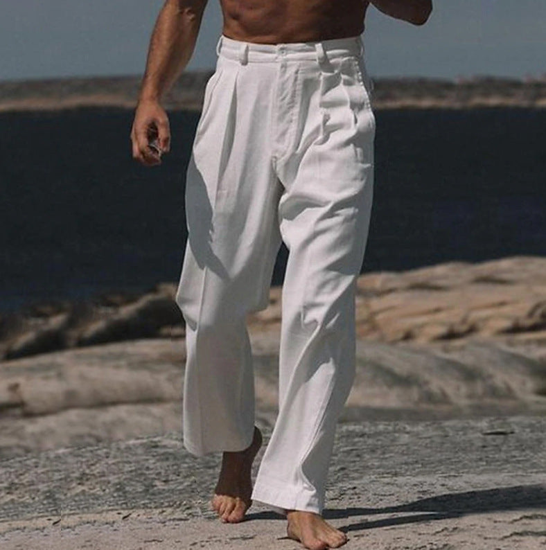 MANSSINO™ | Men's Wide Linen Trousers