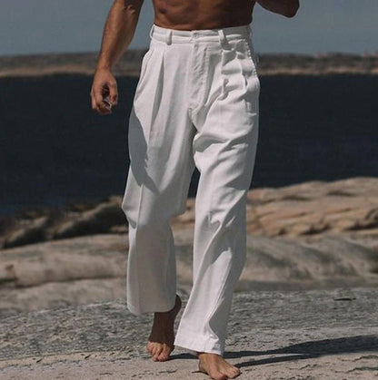 MANSSINO™ | Men's Wide Linen Trousers