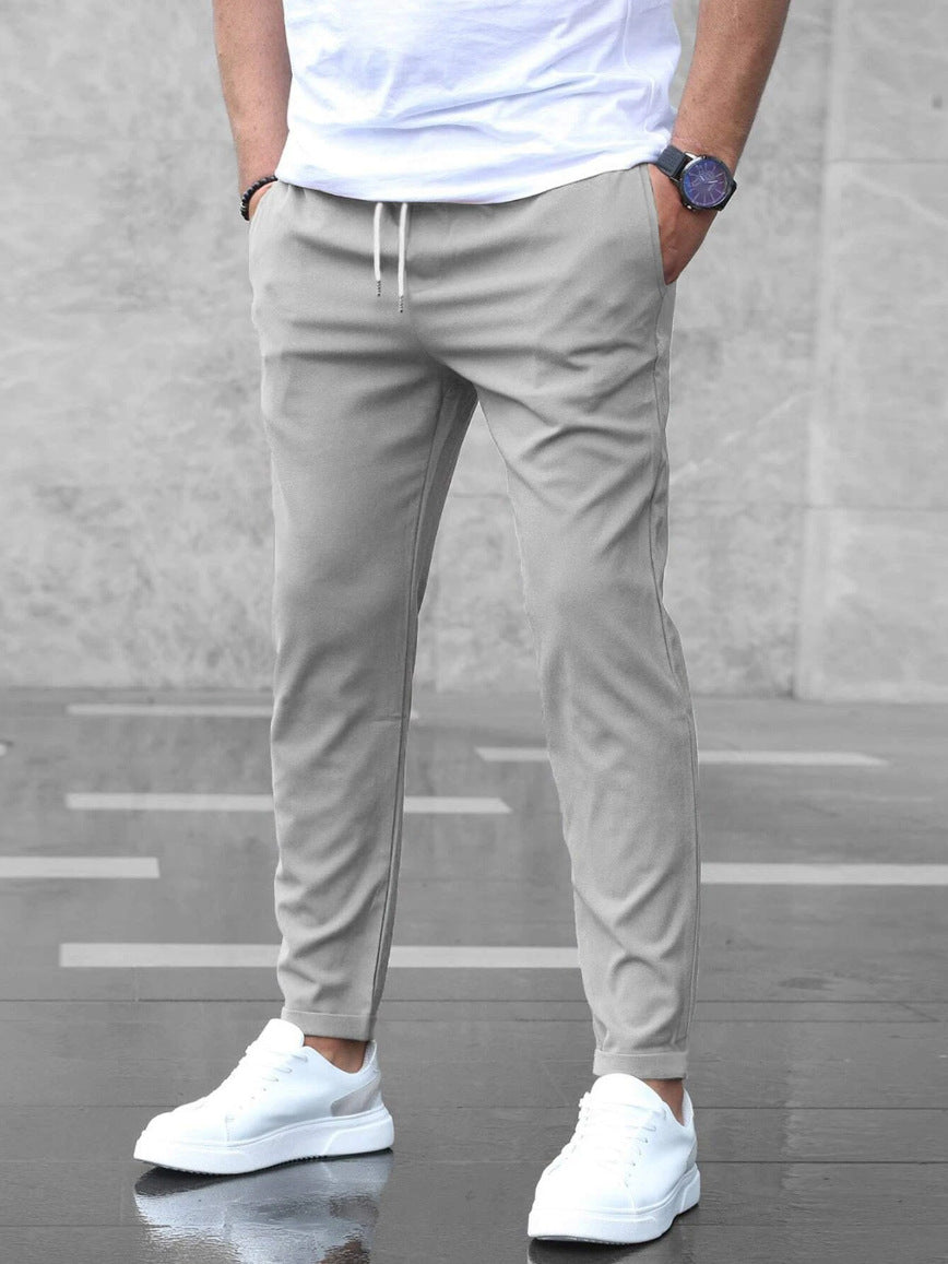 LAURENT MONACO | PANTALONS CASUAL PREMIUM LÉGERS À JAMBE DROITE