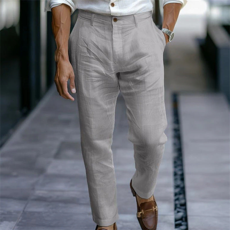 MANSSINO™ | Men's Tapered Linen Summer Trousers
