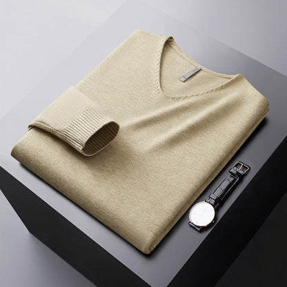 MANSSINO™ | Men's V-Neck Fine Fibre Pullover