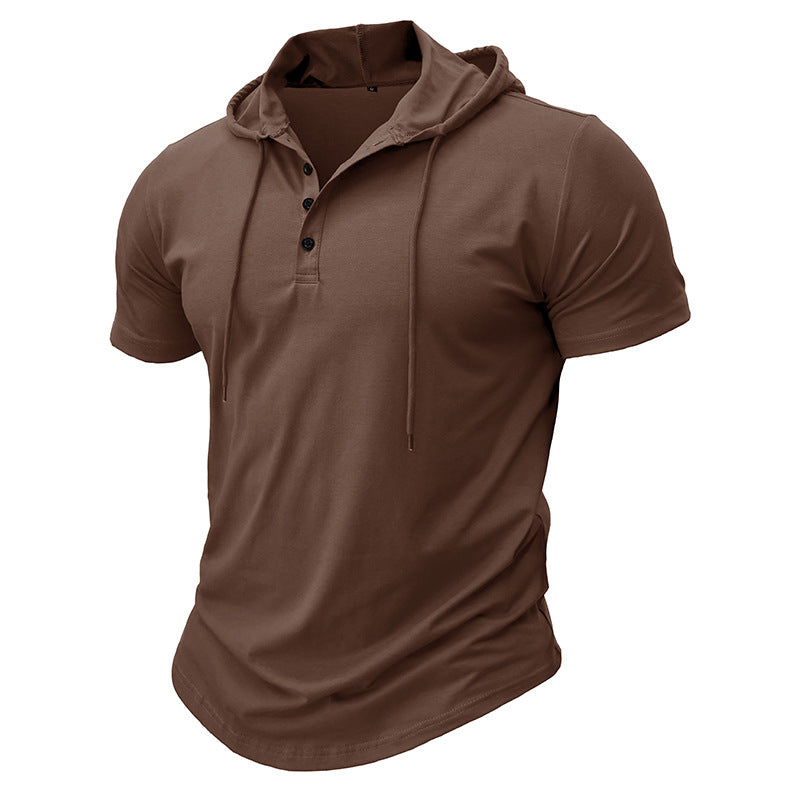MONVIEL™ | Men's Hooded Henley T-Shirt