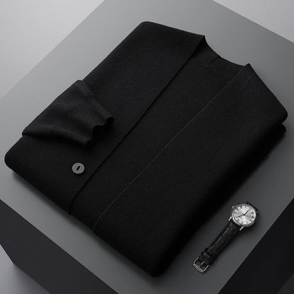 MANSSINO™ | Men's Lightweight Wool Blend Button Cardigan