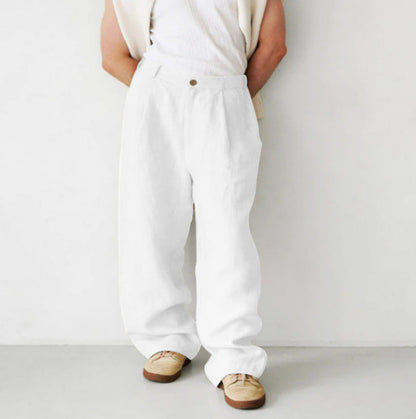 MANSSINO™ | Men's Wide-Leg Linen Trousers
