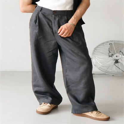 MANSSINO™ | Men's Wide-Leg Linen Trousers