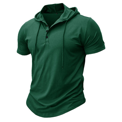 MONVIEL™ | Men's Hooded Henley T-Shirt