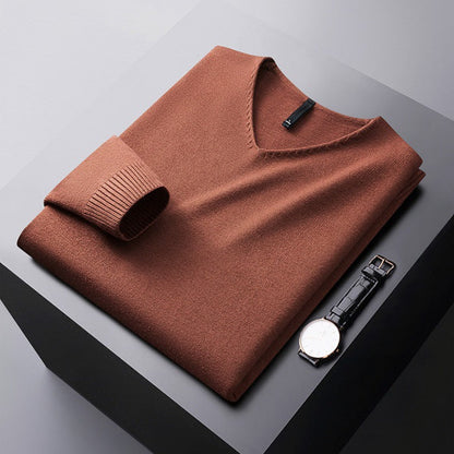 MANSSINO™ | Men's V-Neck Fine Fibre Pullover