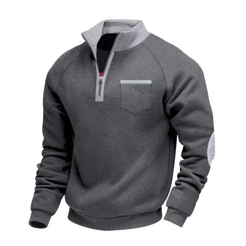 MANSSINO™ | Half-Zip Stand Collar Pullover
