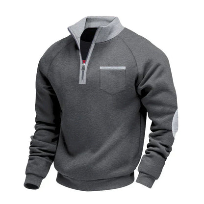 MANSSINO™ | Half-Zip Stand Collar Pullover