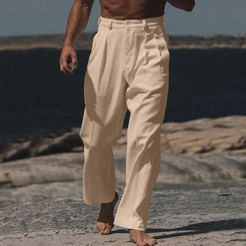 MANSSINO™ | Men's Wide Linen Trousers