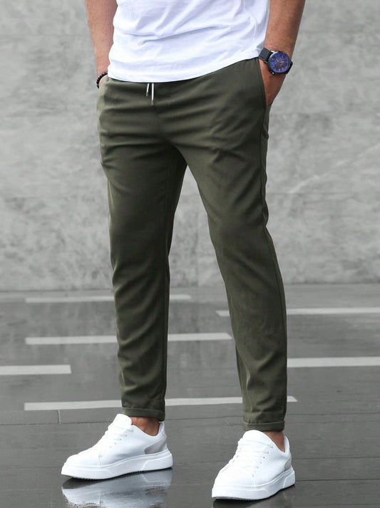 LAURENT MONACO | PANTALONS CASUAL PREMIUM LÉGERS À JAMBE DROITE