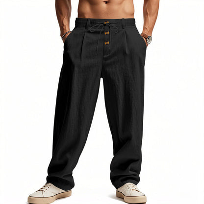 MANSSINO™ | Men's Linen-Blend Drawstring Summer Trousers