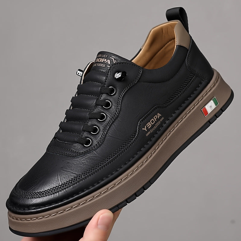 MONVIEL™ | Men's Textured Low-Top Trainers