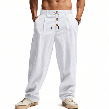 MANSSINO™ | Men's Linen-Blend Drawstring Summer Trousers