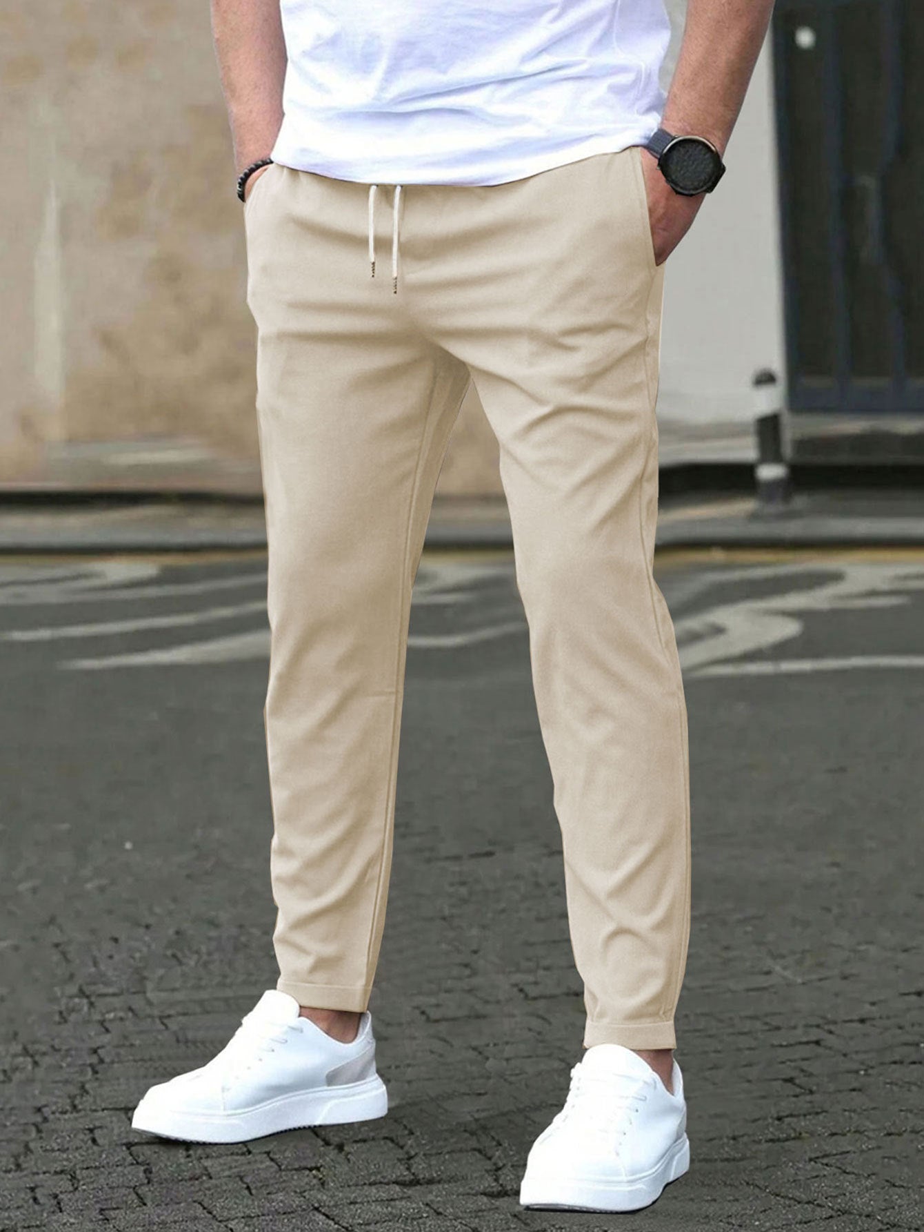 MANSSINO™ | Men's Slim Stretch Cotton Drawstring Trousers