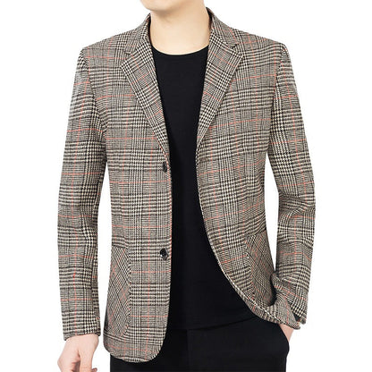 MANSSINO™ | Houndstooth Two-Button Blazer