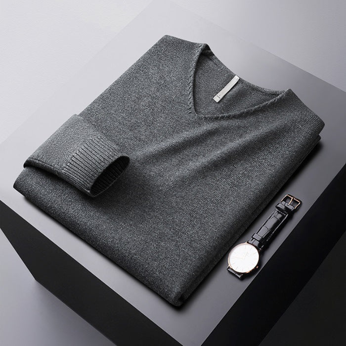 MANSSINO™ | Men's V-Neck Fine Fibre Pullover