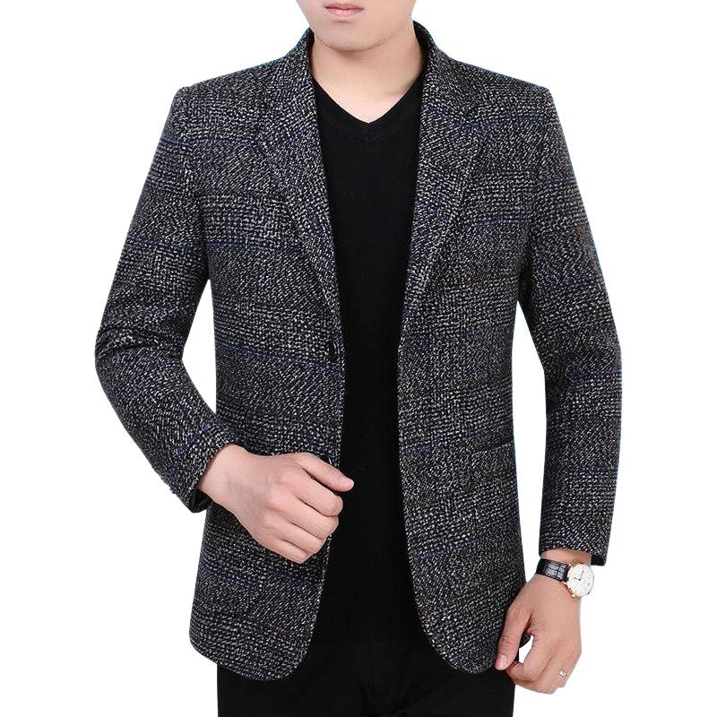 MANSSINO™ | Houndstooth Two-Button Blazer