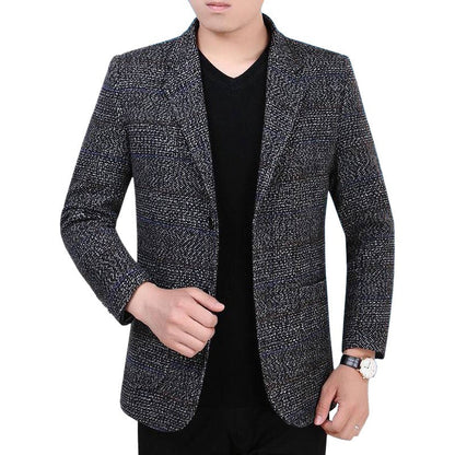 MANSSINO™ | Houndstooth Two-Button Blazer