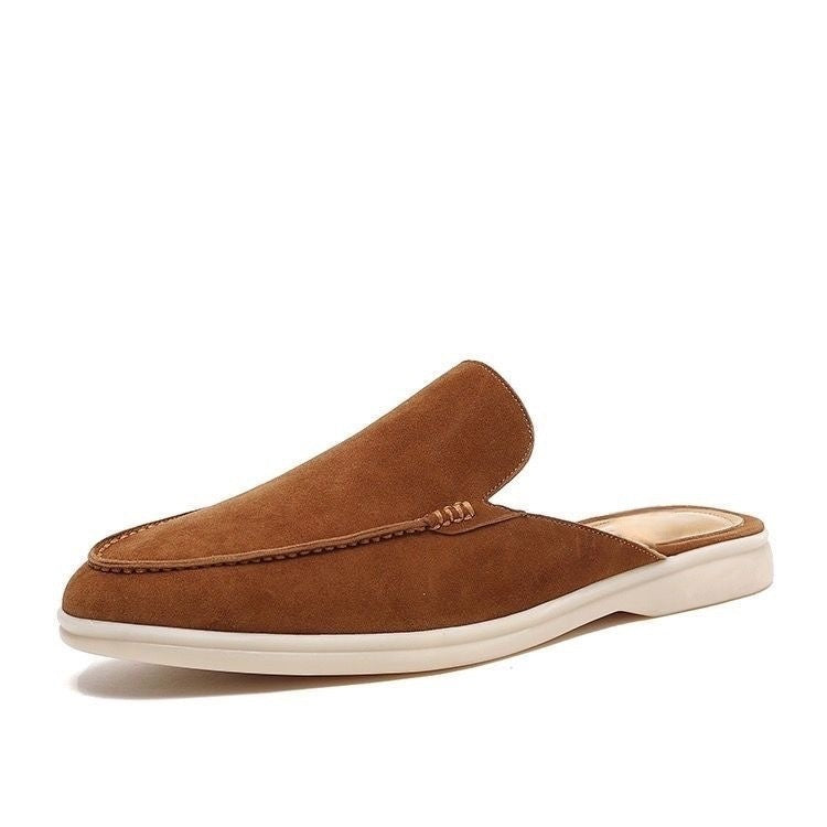 MANSSINO™ | Men's Suede Open-Heel Mule Loafer