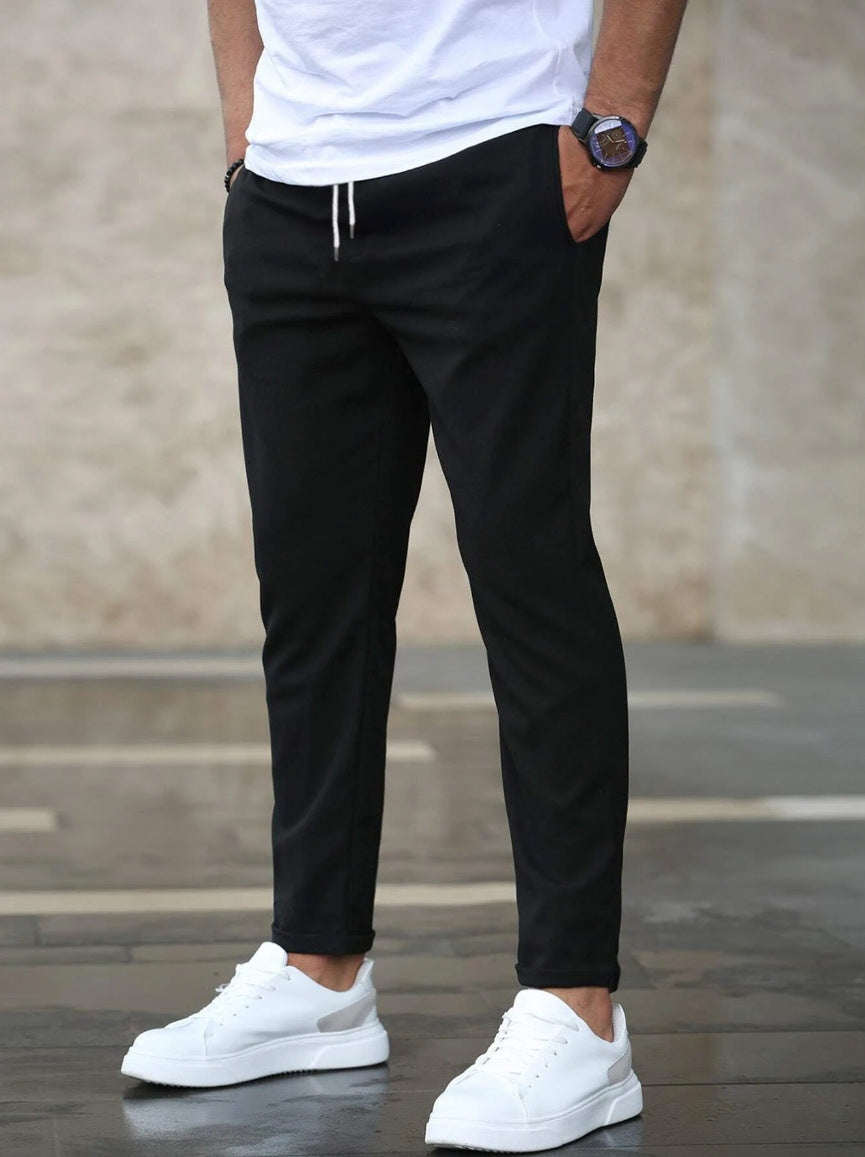 LAURENT MONACO | PANTALONS CASUAL PREMIUM LÉGERS À JAMBE DROITE