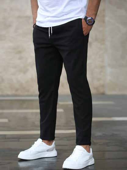 LAURENT MONACO | PANTALONS CASUAL PREMIUM LÉGERS À JAMBE DROITE