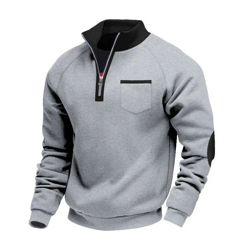MANSSINO™ | Half-Zip Stand Collar Pullover