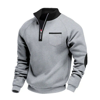 MANSSINO™ | Half-Zip Stand Collar Pullover