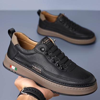 MONVIEL™ | Men's Textured Low-Top Trainers