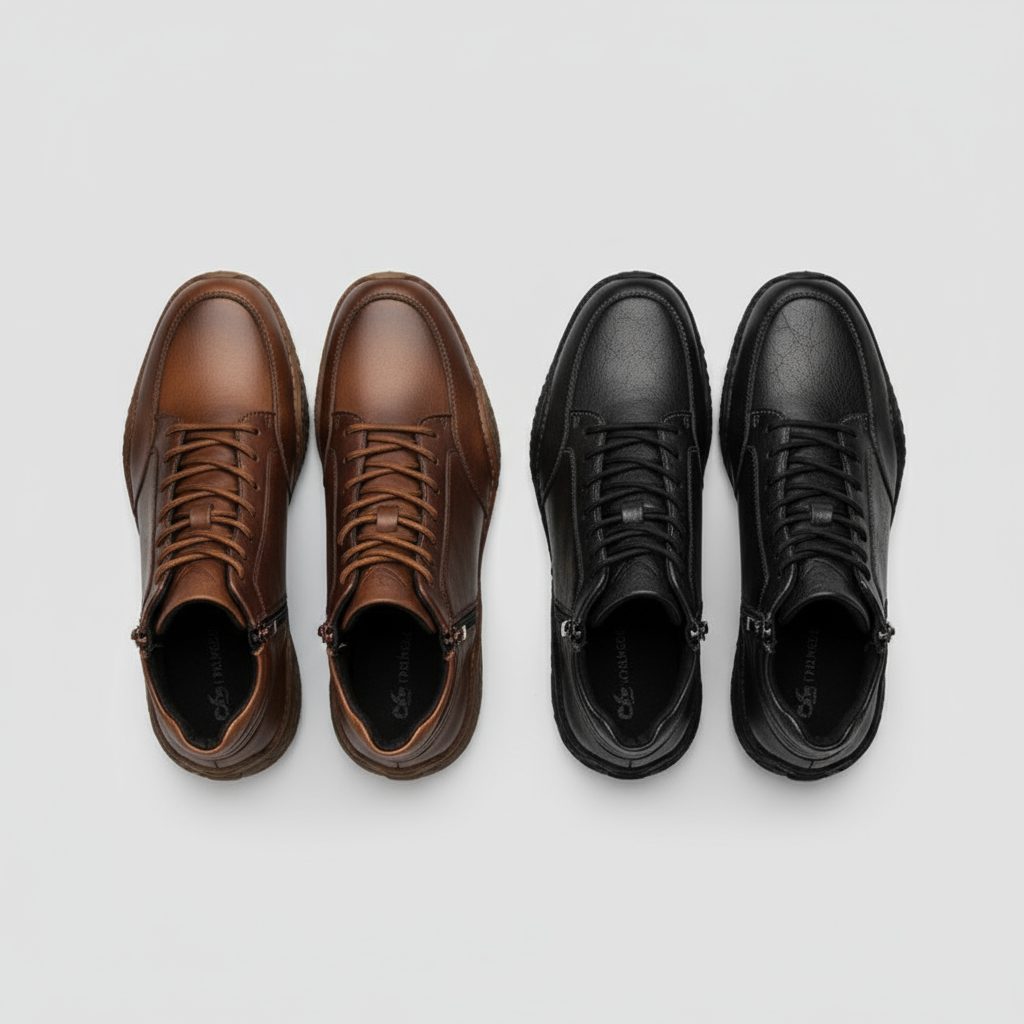 MANSSINO™ | Men's Full-Grain Leather Side-Zip Boot