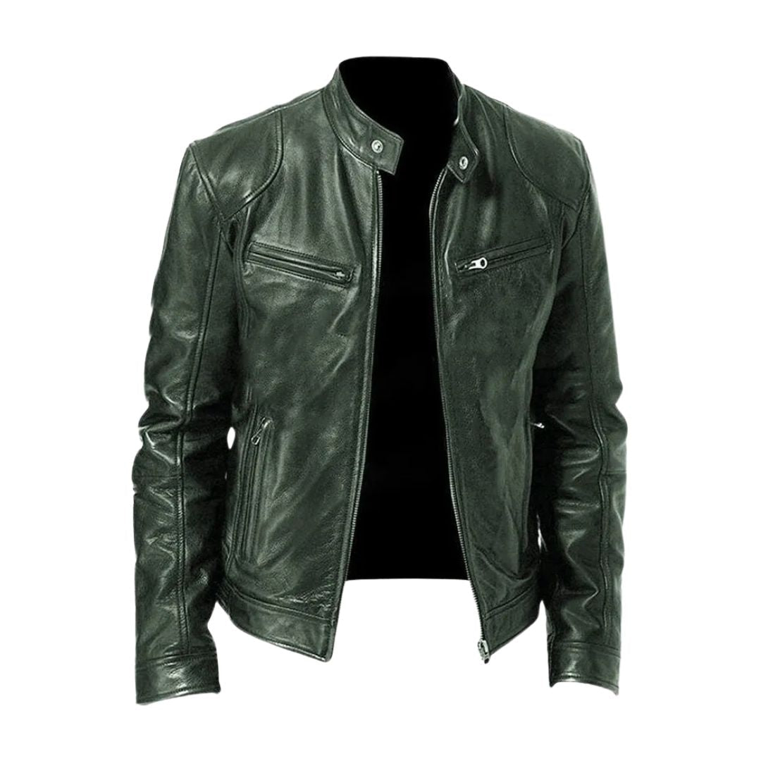 MANSSINO™ | Slim Fit Leather Jacket