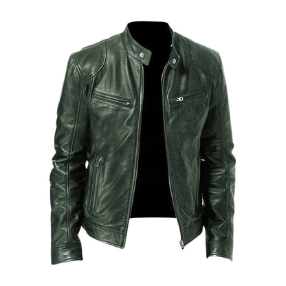 MANSSINO™ | Slim Fit Leather Jacket
