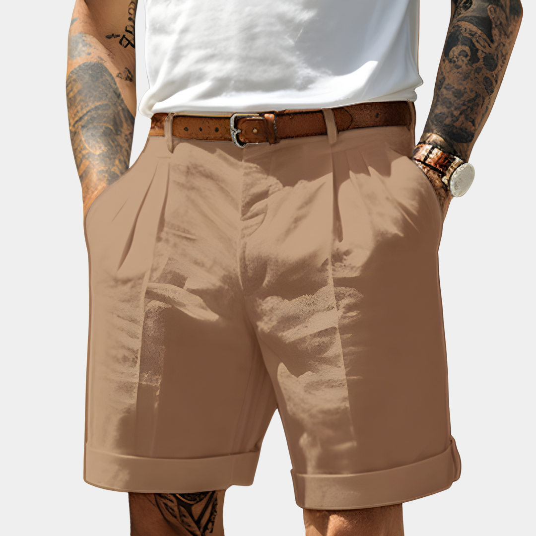 LAURENT MONACO | BERMUDAS ÉLÉGANTS EN COTON RESPIRANT