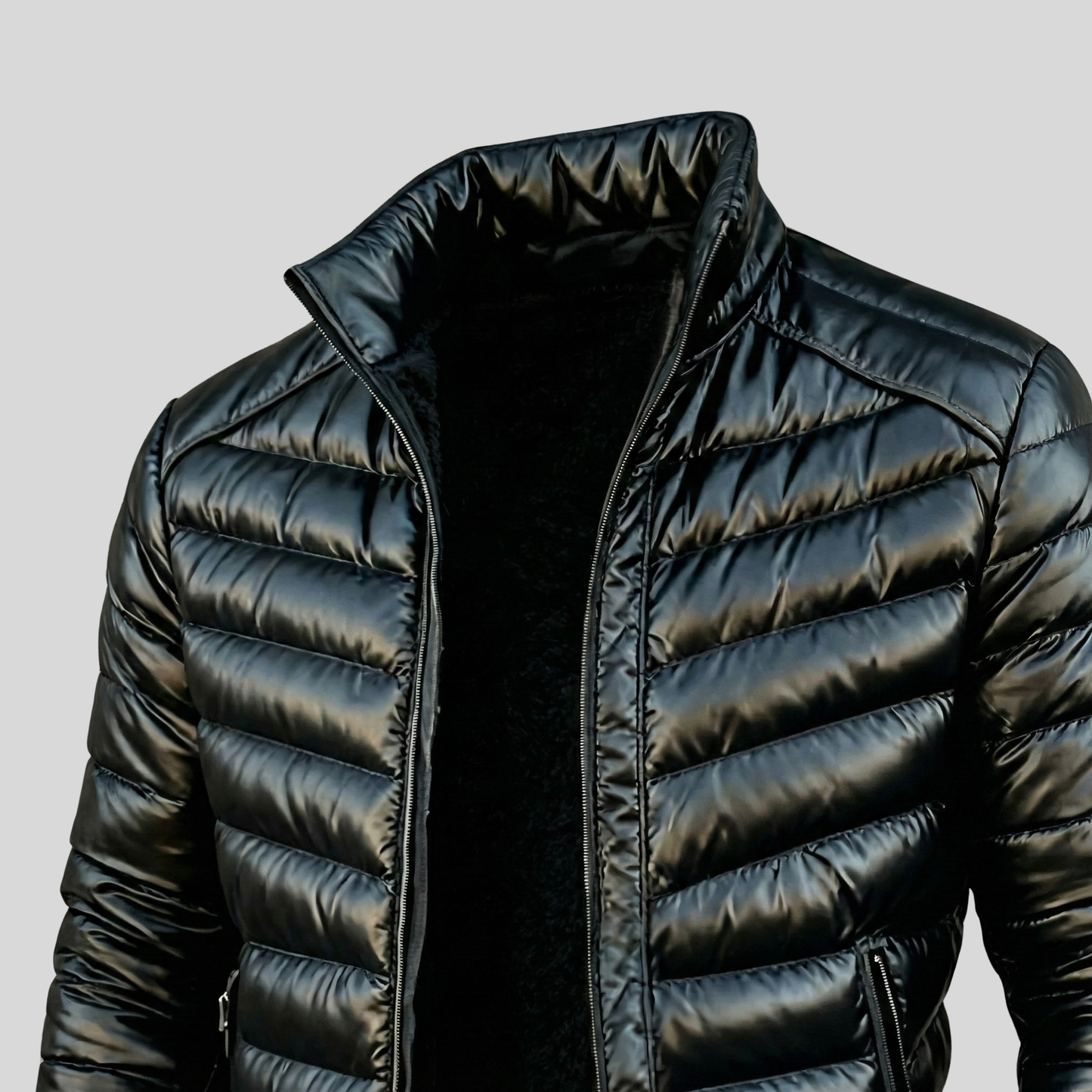 MANSSINO™ | Quilted Gloss Jacket
