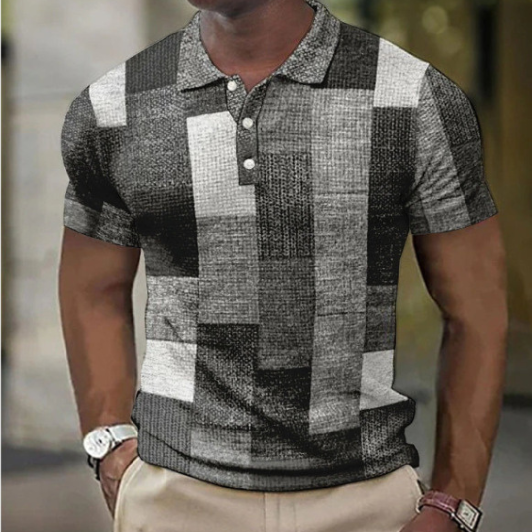 MONVIEL™ | Men's Color-Block Patchwork Polo
