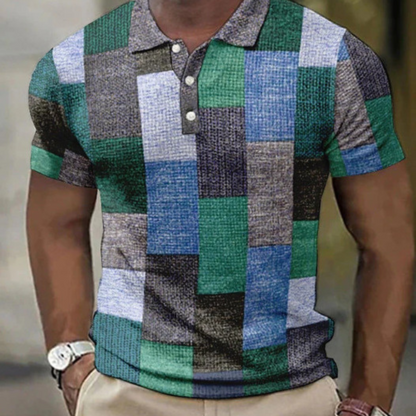MONVIEL™ | Men's Color-Block Patchwork Polo