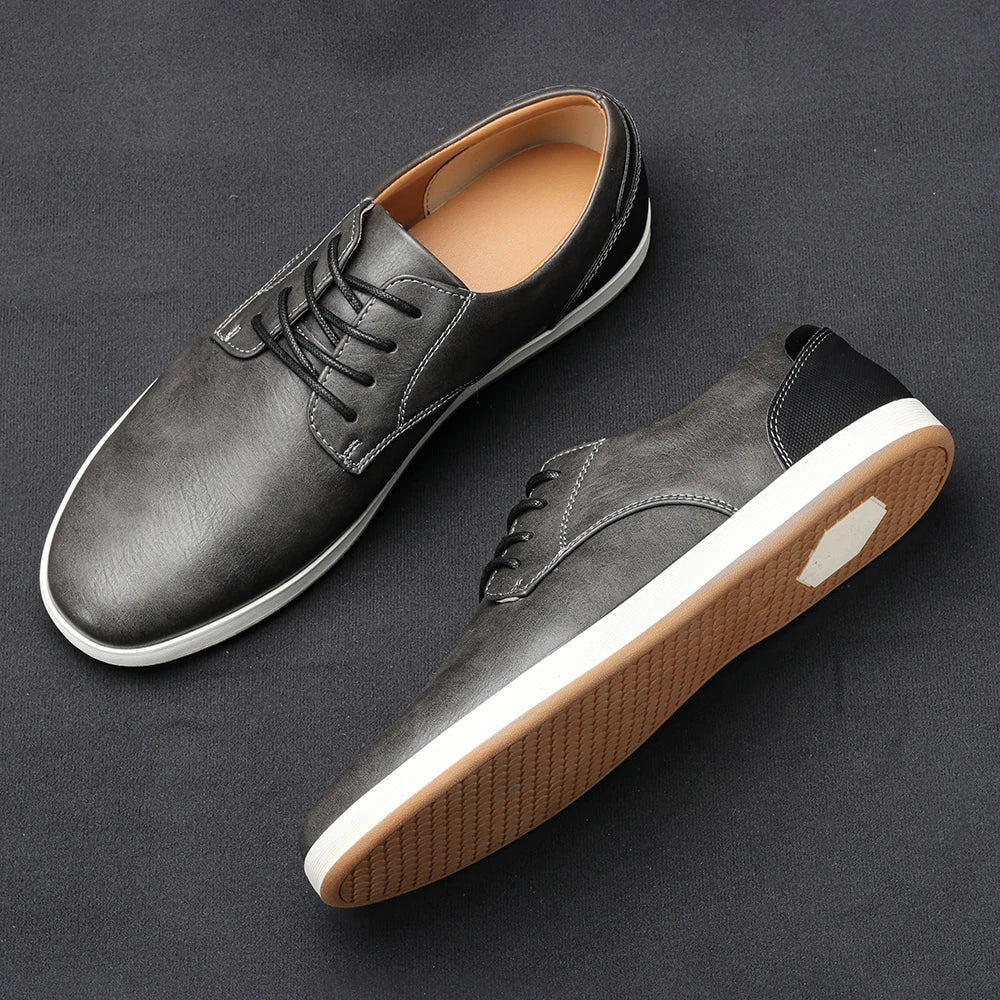MANSSINO™ | Men's Genuine Leather Everyday Sneaker