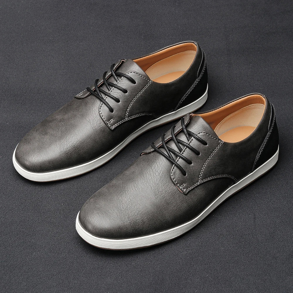 MANSSINO™ | Men's Genuine Leather Everyday Sneaker
